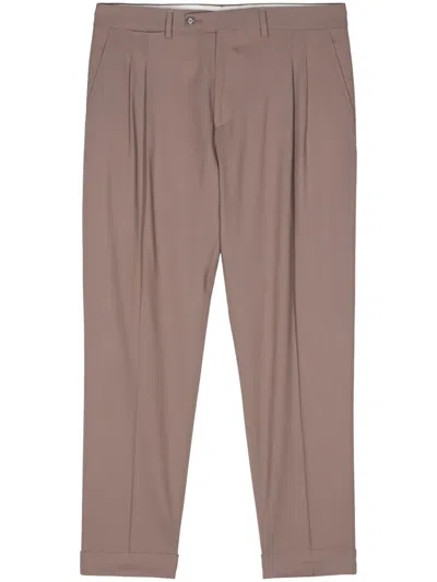 Dell'oglio Robert Tailored Trousers In Brown