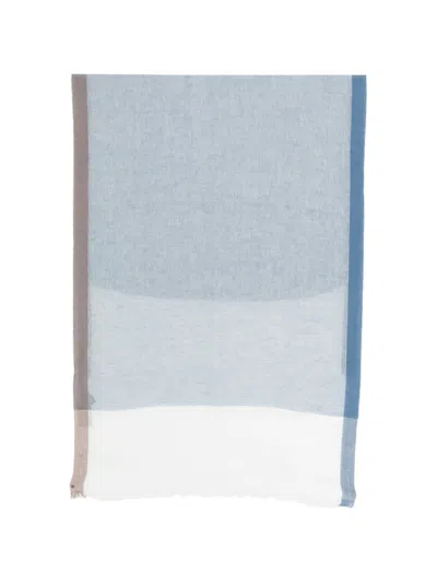 Dell'oglio Rodi Fringed Scarf In Gray