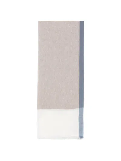 Dell'oglio Rodi Fringed Scarf In Metallic