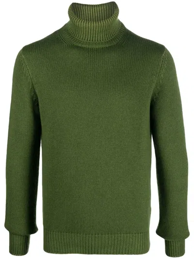 Dell'oglio Roll-neck Knit Jumper In 绿色