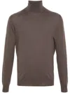 Dell'oglio Roll-neck Knit Jumper In Grey