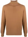 Dell'oglio Gestrickter Rollkragenpullover In Braun