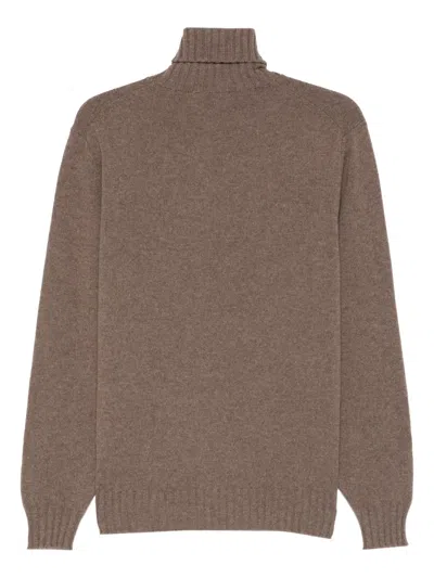 Dell'oglio Roll-neck Knitwear In Brown