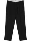 Dell'oglio Sandy Mid-rise Tailored Trousers In Black