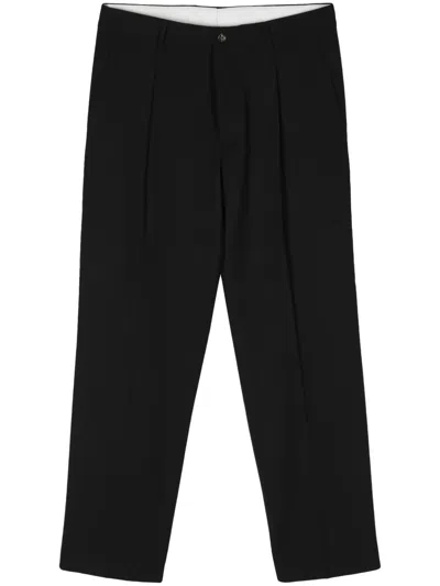 Dell'oglio Sandy Mid-rise Tailored Trousers In Black