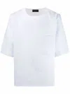Dell'oglio Short-sleeve Linen T-shirt In Blue