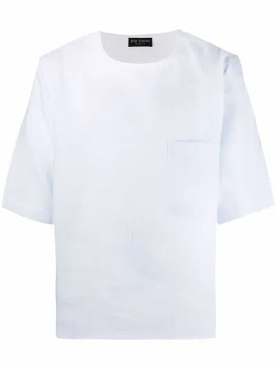 DELL'OGLIO SHORT-SLEEVE LINEN T-SHIRT