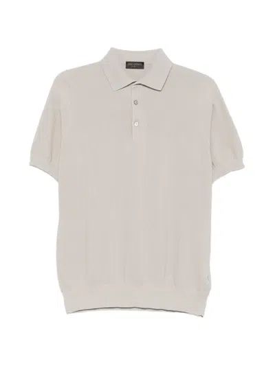 Dell'oglio Short-sleeves Polo Shirt In Gray