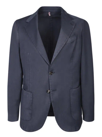 Dell'oglio Single-breasted Jacket In Blue