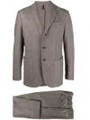 Dell'oglio Single-breasted Two-piece Suit In Neutrals