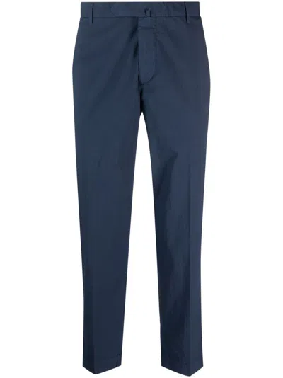 Dell'oglio Slim-cut Cotton Chinos In Blau