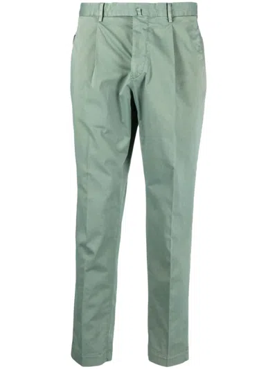 Dell'oglio Slim-cut Tapered Trousers In Green