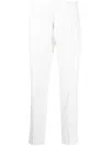 Dell'oglio Slim-cut Tapered Trousers In White