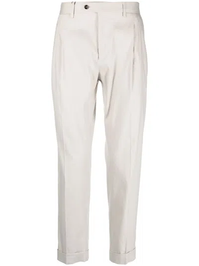 Dell'oglio Klassische Slim-fit-hose In Neutrals