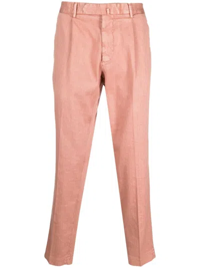 Dell'oglio Straight-leg Box-pleat Trousers In Pink