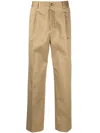 Dell'oglio Straight-leg Tailored Trousers In Neutrals