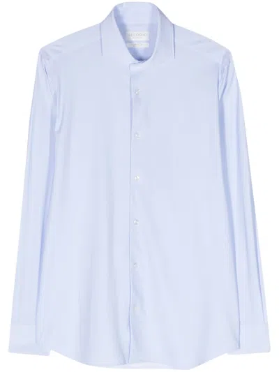 DELL'OGLIO STRIPED CLASSIC-COLLAR SHIRT