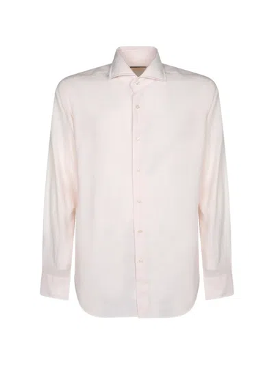 Dell'oglio Striped Long-sleeve Shirt In Pink