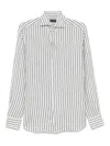 Dell'oglio Striped Shirt In Green