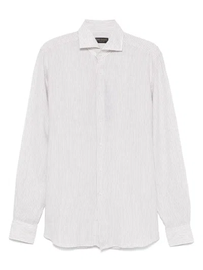 Dell'oglio Striped Shirt In Neutrals