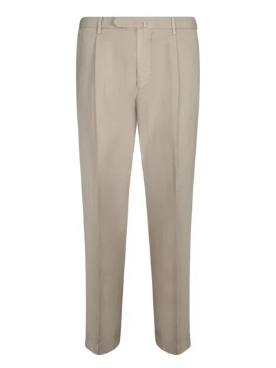 Dell'oglio Tailored Beige Trousers In Neutral