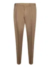 Dell'oglio Tailored Beige Trousers With Classic Pockets In Neutral