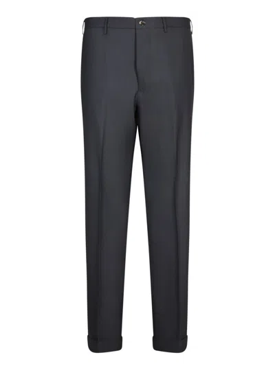 Dell'oglio Tailored Blue Trousers With Refined Texture