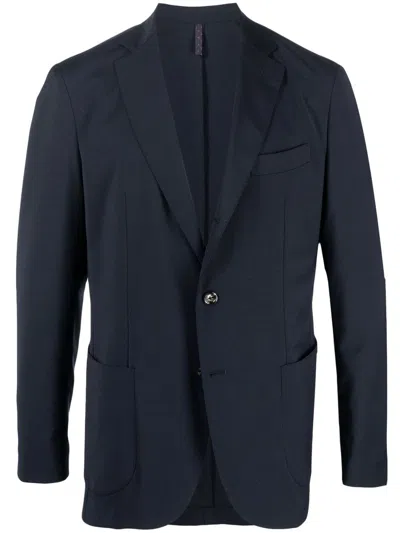 Dell'oglio Tailored Single-breasted Suit In Blue