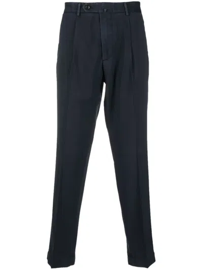 Dell'oglio Tapered-leg Tailored Trousers In Blau