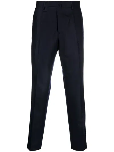 Dell'oglio Tapered-leg Tailored Trousers In Blue