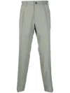 Dell'oglio Tapered-leg Tailored Trousers In Grün