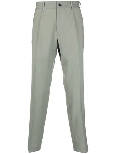 Dell'oglio Tapered-leg Tailored Trousers In Grün