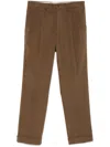 Dell'oglio Tapered Trousers In Brown