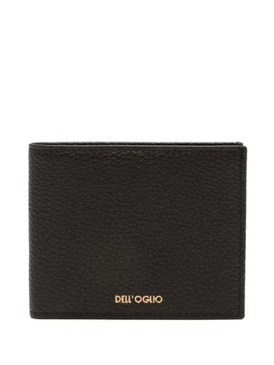 Dell'oglio Textured Bi-fold Wallet In Brown