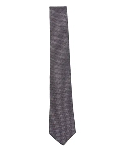 Dell'oglio Textured Tie In Blue