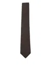 Dell'oglio Textured Tie In Brown
