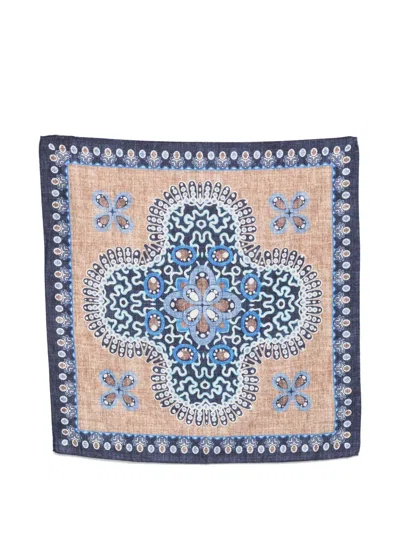 Dell'oglio Tokio Geometric-print Scarf In Neutral