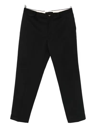 Dell'oglio Turn-up Tailored Trousers In Black