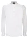 Dell'oglio Shirt With Mandarin Collar In White