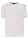 Dell'oglio White Sholrt-sleeved Cotton T-shirts In White
