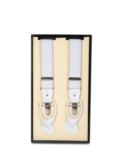 Dell'oglio White Suspenders