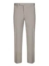 Dell'oglio Wide-leg Trousers With Refined Silhouette In Gray