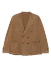 Dell'oglio Wool Blazer In Brown