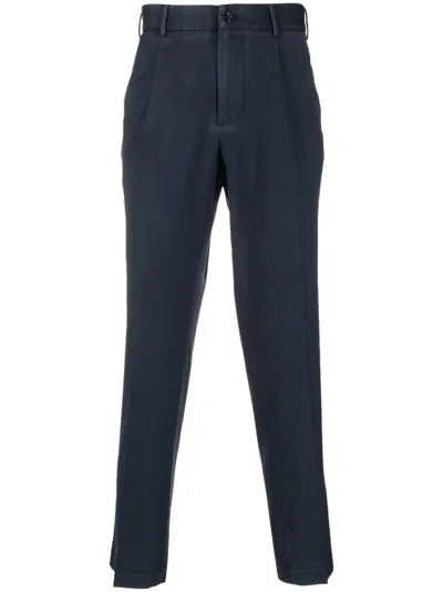 Dell'oglio Wool Tapered Trousers In Blau