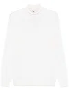 Dell'oglio Wool Turtleneck Sweater In Weiss