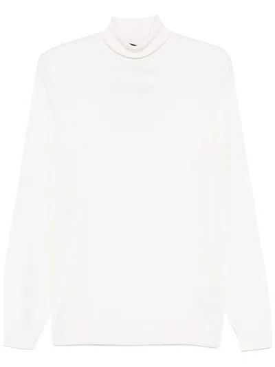 Dell'oglio Wool Turtleneck Sweater In Weiss