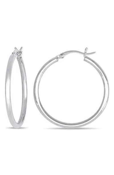 Delmar 10k Gold Hoop Earrings, 30mm In Metallic