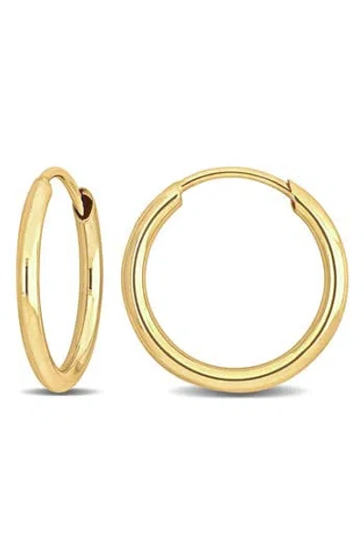 Delmar 14k Gold 13mm Hoop Earrings