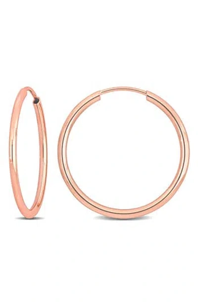 Delmar 14k Gold Hoop Earrings, 20mm In Pink