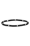Delmar 2.5mm Station Bracelet In Black